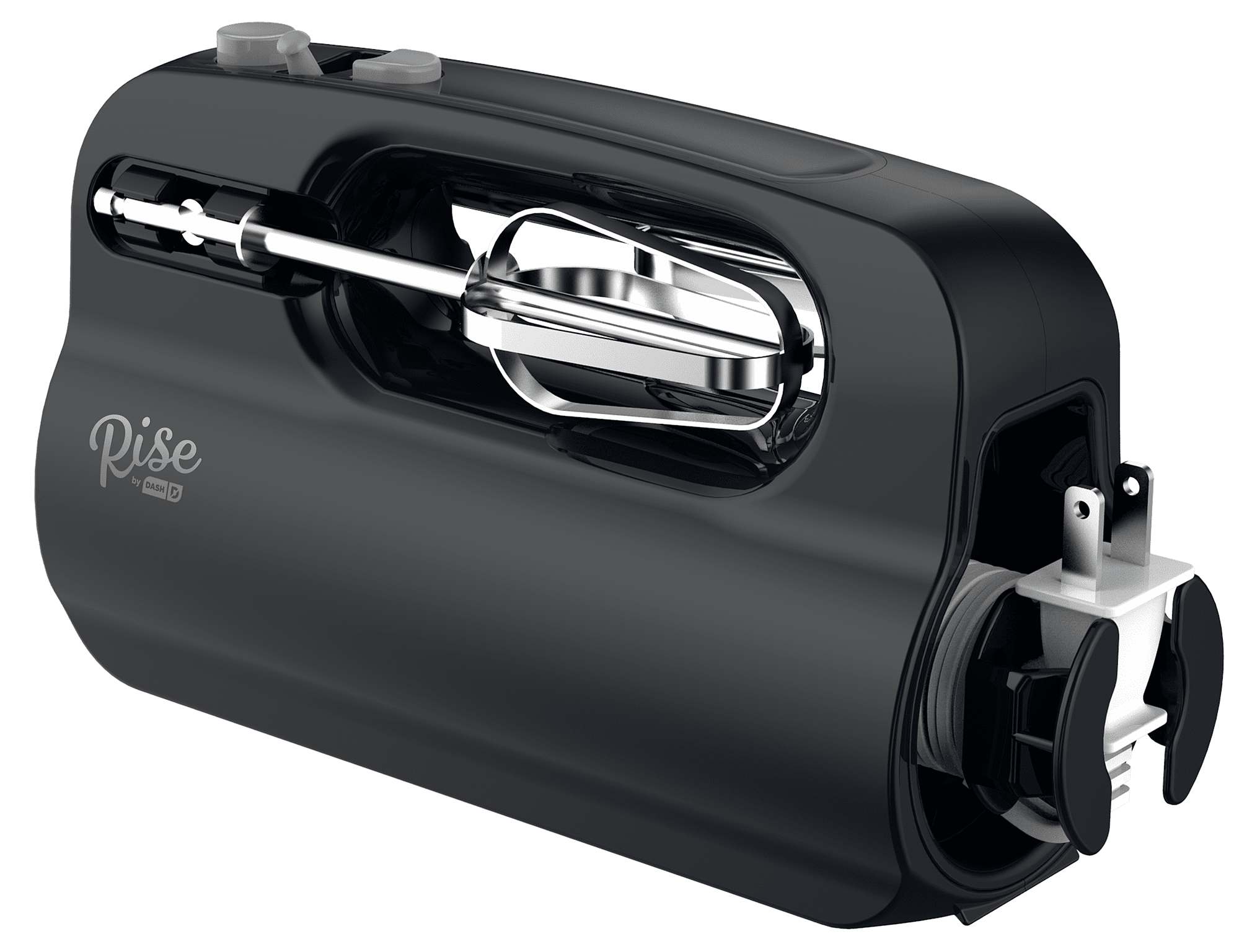Rise by Dash Compact Black Metal and Plastic 5-Speed Hand Mixer