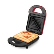 Rise By Dash Compact Pocket Electric Sandwich Maker, Toasting, Omelets & More, Non-Stick Surfaces - Red