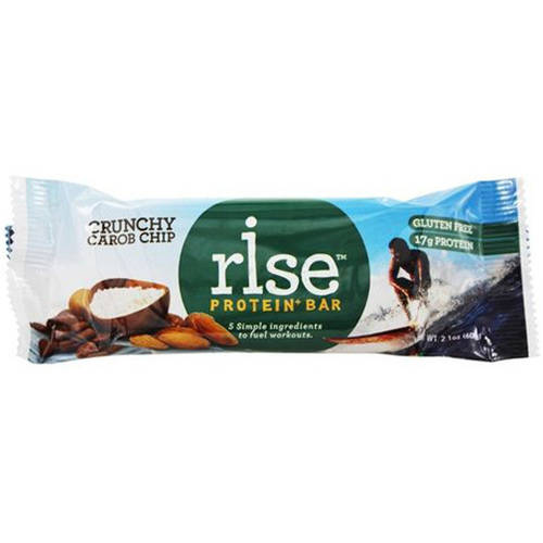 Rise Crunchy Carob Chip Protein Bar, 2.1 oz., (Pack of 12)