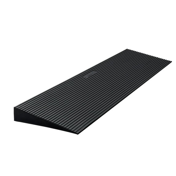 Rise Cuttable Threshold Ramp for Sweeping Robot, Non-Slip Solid Rubber Ramp with Double-Sided Tape for Doorways,35.4" Wide Natural Rubber Wheelchair Ramp, Driveways, Bathroom, Smooth Tile