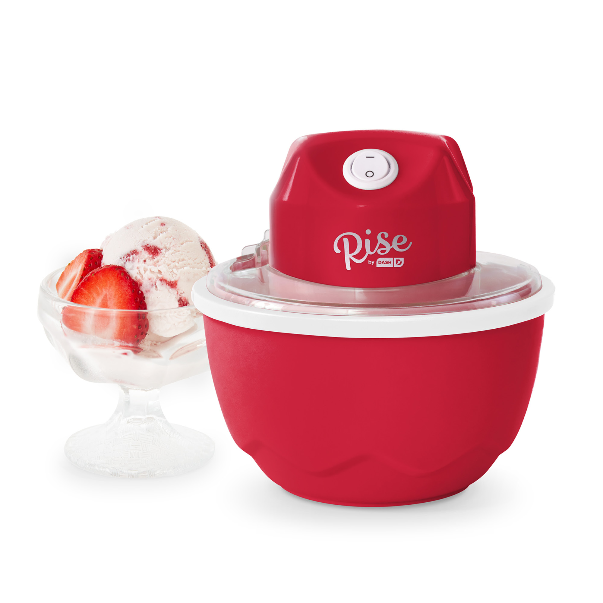 Rise by Dash Personal Electric Ice Cream Maker for Gelato, Sorbet + Frozen Yogurt (Healthy Snacks + Dessert for Kids & Adults) - 1 Pint - Red - 2.6 lb. - image 1 of 7