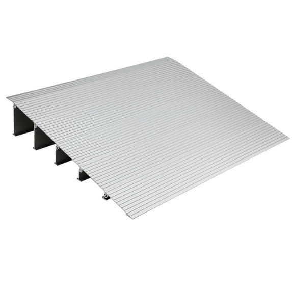 Rise Door Threshold Ramp, Aluminum Door Entry Ramp w/Non-Slip Surface, 800Lbs Load Capacity, Adjustable Door Ramps for Wheelchair, Stroller, Scooter and Power Chairs Walkers
