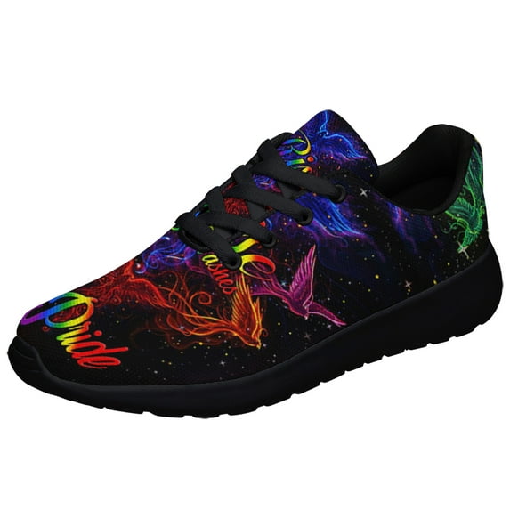 Rise From Your Ashes Phoenix LGBT Shoes Sneakers for Women Men Black Size 10