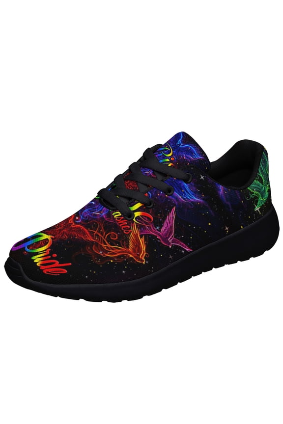 Rise From Your Ashes Phoenix LGBT Shoes Sneakers for Women Men Black Size 4.5