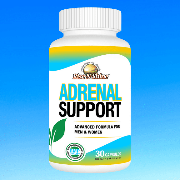 Rise-N-Shine Adrenal Support Supplement, Support for Stress, Energy, and Balance, 30 Ct