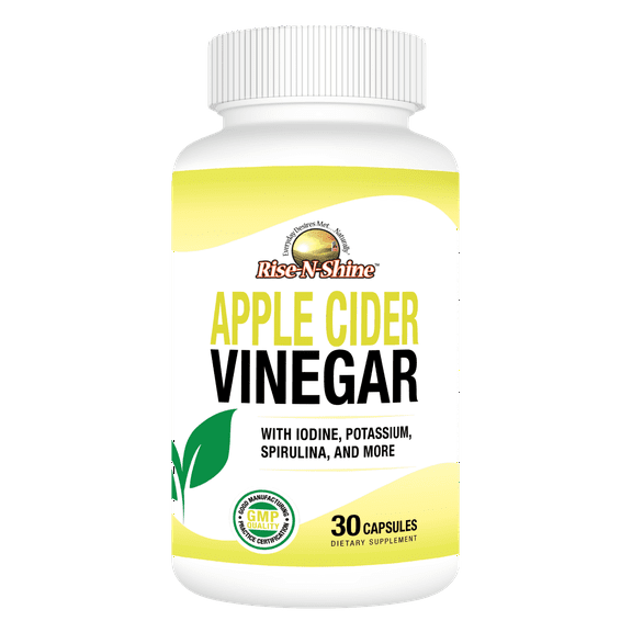 Rise-N-Shine, Apple Cider Vinegar Complex with Iodine Potassium Spirulina and More, 30 Count