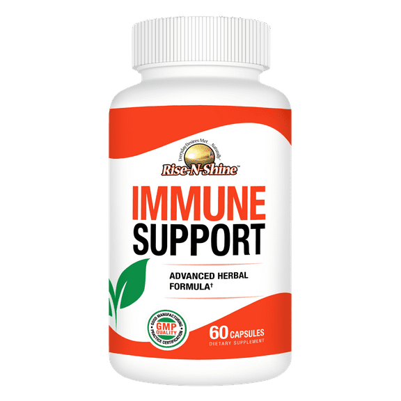 Rise-N-Shine Immune Shield with Vitamin C, Vitamin E, Selenium, Graviola Leaf and More, 60 Count