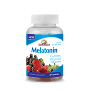 Rise-N-Shine Melatonin Gummies, Strawberry Flavored, Sleep Supplement, 30 Count