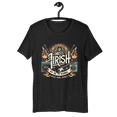 thumbnail image 1 of "Rise & Rebel" Rock themed T-shirt design by MISS IRISH® Unisex t-shirt (Black Heather, XL), 1 of 1