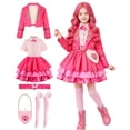 thumbnail image 1 of Rise Red Cosplay Costume, Halloween Costume with Dress, Jacket, Belt, Bag and Socks, Character-Inspired Outfit for Halloween Party and Costume Events, 140, 1 of 8