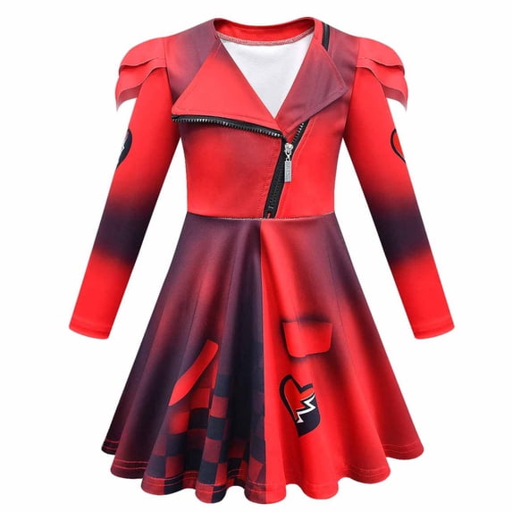 Red Princess Dress Rise Red Cosplay Costume Set, Dress and Pants, Halloween Cosplay Outfit for Party Stage Performance
