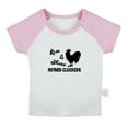 thumbnail image 1 of Rise & Shine Mother Cluckers Funny T shirt For Baby, Newborn Babies T-shirts, Infant Tops, 0-24M Kids Graphic Tees Clothing (Short Pink Raglan T-shirt, 0-6 Months), 1 of 4