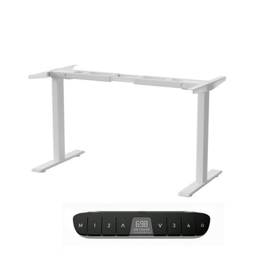 Rise Up Standing Desk Legs – Dual Motor Standing Desk Frame with Memory Electric Standing Desk Frame Height Adjustable Table Legs for Sit Stand Desk Base Electronic Rising Desk