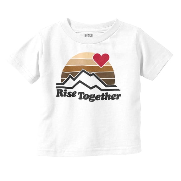 Rise Together Social Justice Equality Toddler Boy Girl T Shirt Infant Toddler Brisco Brands 5T