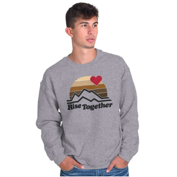 Rise Together Social Justice Equality Unisex Plus Fleece Graphic Sweatshirt Brisco Brands 3X