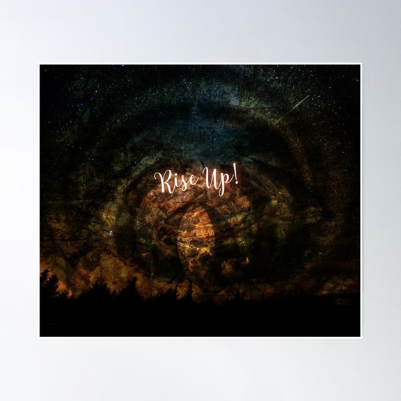 Rise Up! Poster Wall Art, Modern Wall Decor, 24x36 UNFRAMED