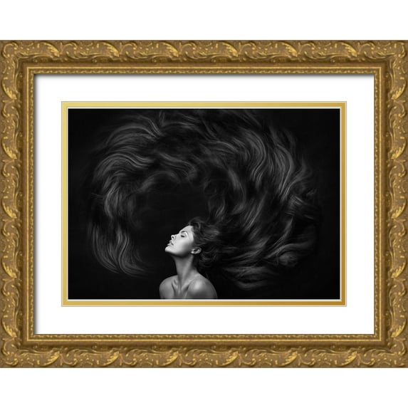 Rise, Zachar 32x24 Gold Ornate Wood Framed with Double Matting Museum Art Print Titled - Yanika