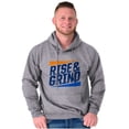 thumbnail image 1 of Rise and Grind Skateboarding Quote Hoodie Hooded Sweatshirt Men Brisco Brands S, 1 of 6