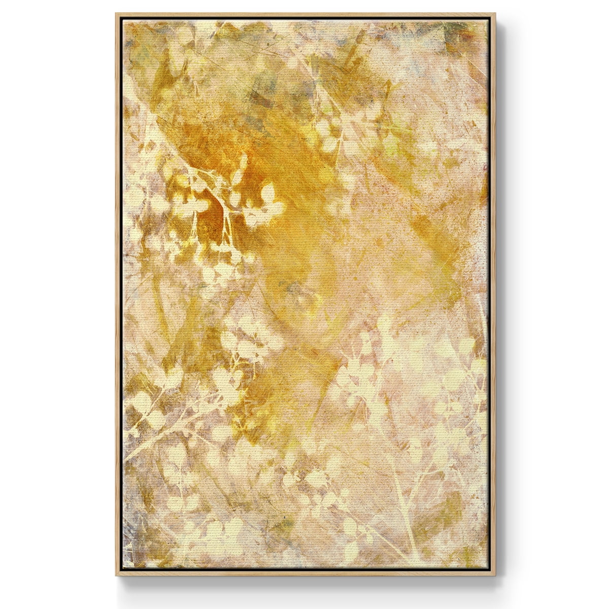 Rise and Shine Framed Premium Gallery Wrapped Canvas - Ready to Hang - 17 x 25 - Natural Wood Floating Frame