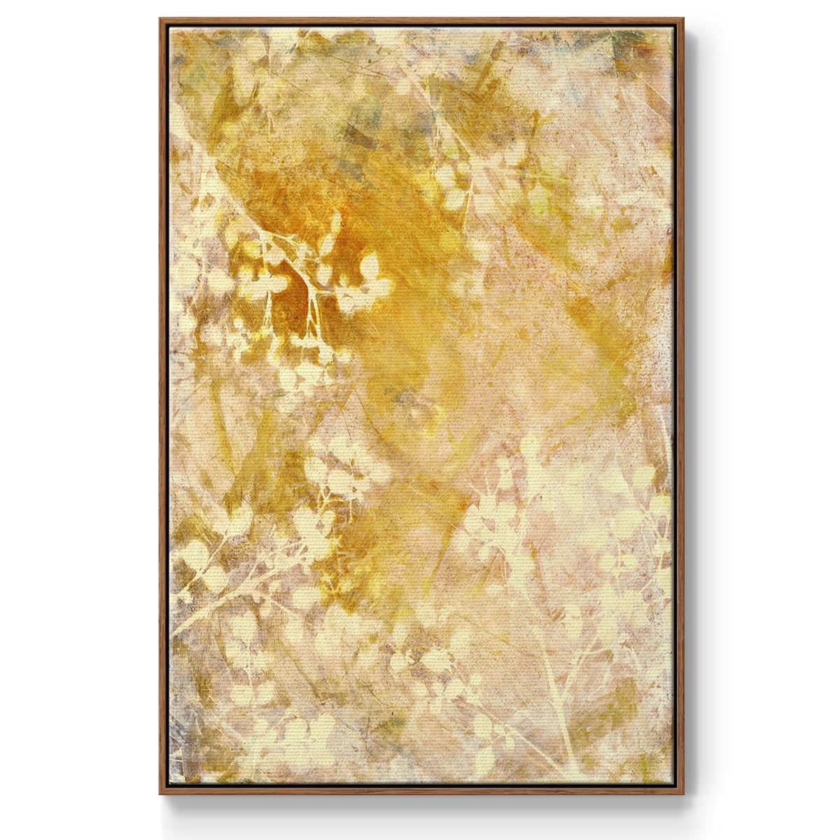 Rise and Shine Framed Premium Gallery Wrapped Canvas - Ready to Hang - 25 x 37 - Walnut Floating Frame