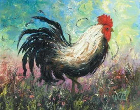 Rise and Shine Rooster Canvas Art - Vickie Wade (22 x 28)