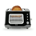 thumbnail image 1 of Rise by Dash Clear View 2-Slice Toaster with See Through Window - Defrost, Reheat, Feature for Bagels + Auto Shut off - Black, 1 of 6