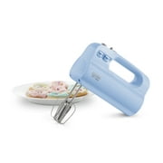 Rise by Dash Compact Hand Mixer Electric for Whipping + Mixing with Cord Storage, 5 Speed - Blue - 1.8 lbs. - New