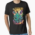 thumbnail image 1 of Rise of Cathulhu Funny Cthulhu Cat Cosmic Horror Graphic H4363 Unisex T-Shirt, Up to 5XL Available, 1 of 2