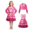 thumbnail image 1 of Rise of Red Cosplay Costume Pink Princess Dress Halloween Costumes Sleeveless Skirts with Jacket Movie Character Halloween Cosplay, 110, 1 of 8