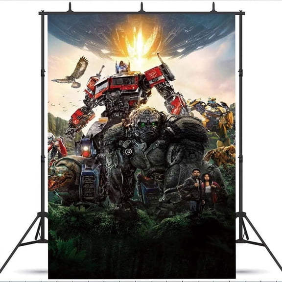 Rise of the Beasts Transformers Party Supplies Taspestry Poster Banner Backdrop Background Wall Decor