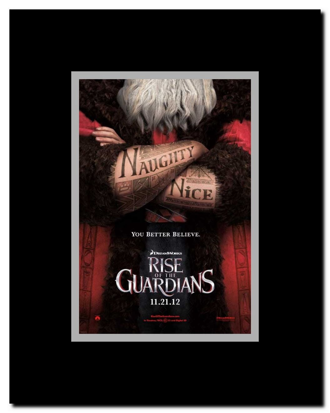 Rise of the Guardians Framed Movie Poster