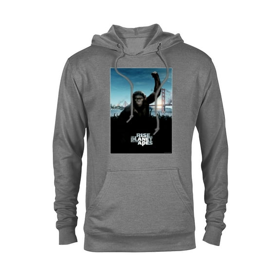 Rise of the Planet of the Apes Caesar Ape Army Movie Poster - Pullover Hoodie for Adults - Customized-Athletic Heather