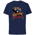 thumbnail image 1 of Rise of the Planet of the Apes Caesar Apes Together Strong - Short Sleeve Cotton T-Shirt for Adults - Customized-Navy, 1 of 5