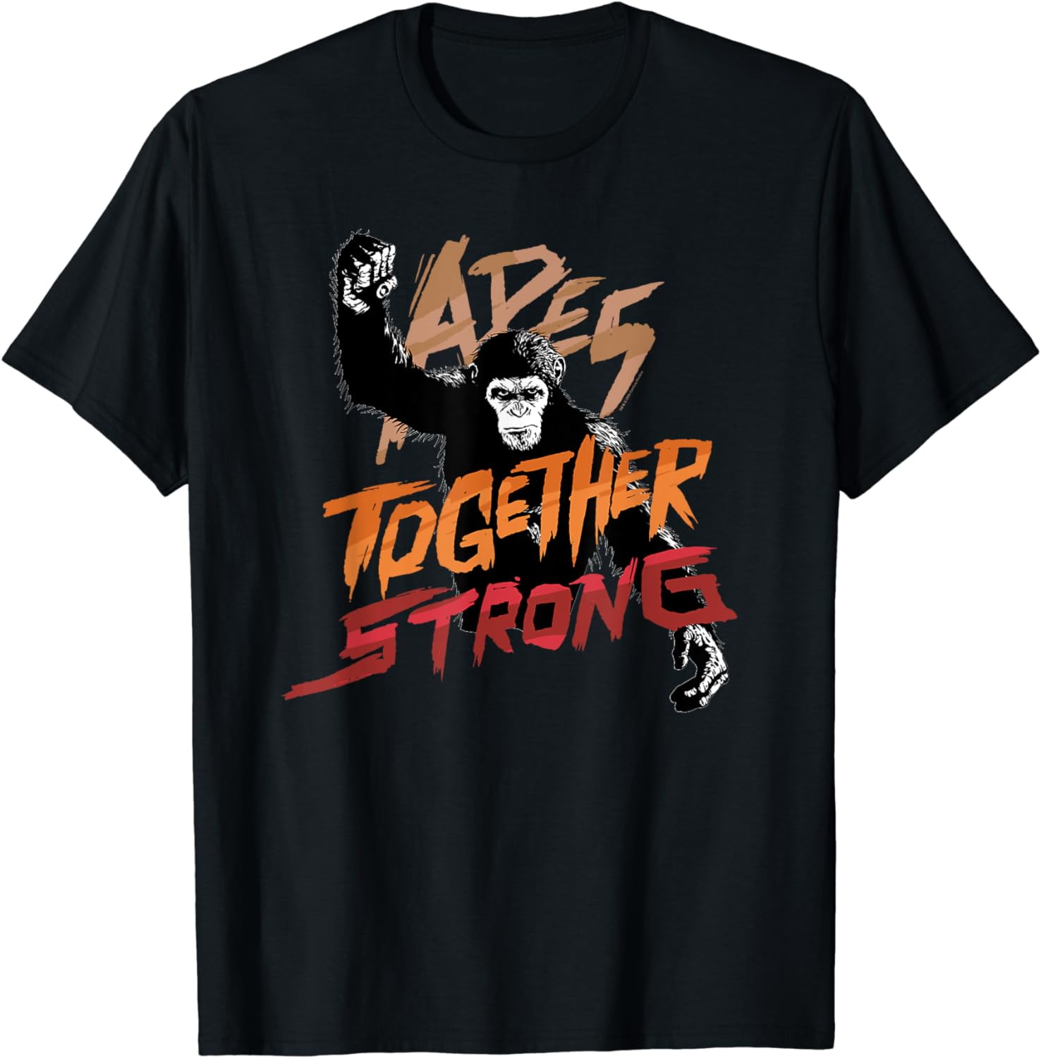 Rise of the Planet of the Apes Caesar Apes Together Strong T-Shirt ...