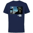 thumbnail image 1 of Rise of the Planet of the Apes Caesar Bridge Movie Poster - Short Sleeve Cotton T-Shirt for Adults - Customized-Navy, 1 of 5
