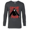 thumbnail image 1 of Rise of the Planet of the Apes Caesar in Black White and Red - Long Sleeve T-Shirt for Men - Customized-Charcoal Heather, 1 of 5