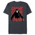 thumbnail image 1 of Rise of the Planet of the Apes Caesar in Black White and Red - Short Sleeve Blended T-Shirt for Adults - Customized-Navy Heather, 1 of 5