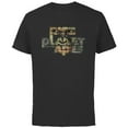 thumbnail image 1 of Rise of the Planet of the Apes Caesar in Logo Movie Poster - Short Sleeve Cotton T-Shirt for Adults - Customized-Black, 1 of 5