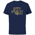 thumbnail image 1 of Rise of the Planet of the Apes Caesar in Logo Movie Poster - Short Sleeve Cotton T-Shirt for Adults - Customized-Navy, 1 of 5