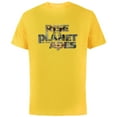 thumbnail image 1 of Rise of the Planet of the Apes Caesar in Logo Movie Poster - Short Sleeve Cotton T-Shirt for Adults - Customized-Yellow, 1 of 5