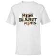 thumbnail image 1 of Rise of the Planet of the Apes Caesar in Logo Movie Poster - Short Sleeve T-Shirt for Kids - Customized-White, 1 of 5