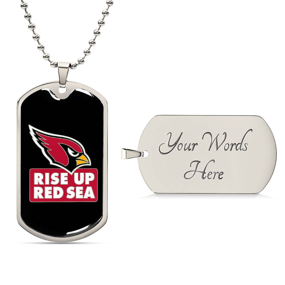 Rise up red sea dog tag - Graphic Military Dog Tag Necklace (Optional ...