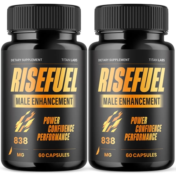 RiseFuel Advanced Formula Natural Supplement Pills for Max Strength Rise Fuel 120 Capsules