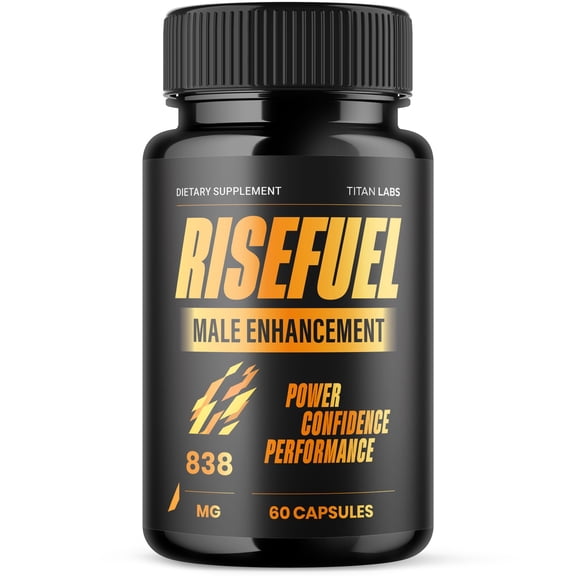 RiseFuel Advanced Formula Natural Supplement Pills for Max Strength Rise Fuel 60 Capsules