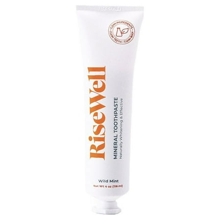 RiseWell Hydroxyapatite Mineral Toothpaste – Clean Mint, Fluoride-Free, 3.4 oz
