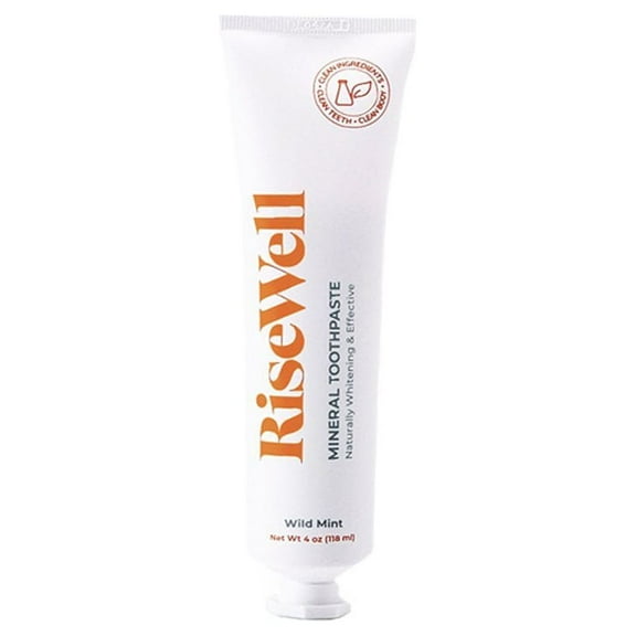 RiseWell Hydroxyapatite Mineral Toothpaste  Clean Mint, Fluoride-Free, 3.4 oz