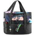 thumbnail image 1 of Inadays Beach Bag, Extra Large Mesh Beach Tote with 8 Pockets & Waterproof Zipper inner Pocket for Family Pool Bag Ideal for Beach Trip Toys & Vacation Essentials, 1 of 8
