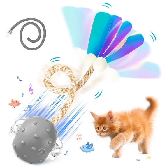Risehigh Cat Toys for Indoor Cat Toy Smart Interactive Cat Toy Ball Rechargeable