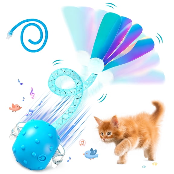 Risehigh Cat Toys for Indoor Cat Toy Smart Interactive Cat Toy Ball Rechargeable