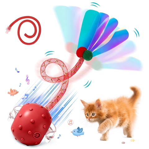 Risehigh Cat Toys for Indoor Cat Toy Smart Interactive Cat Toy Ball Rechargeable